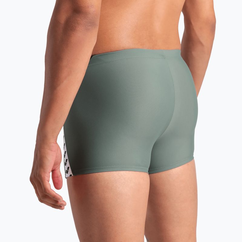 Мъжки боксерки за плуване arena Stripe Short sage/black/multi 5