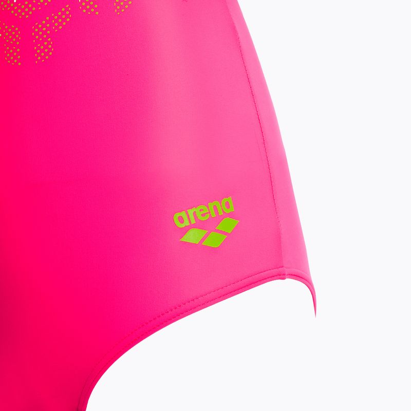 Детски бански костюм от една част arena Kikko V Swim Pro Back shocking pink / soft green 3