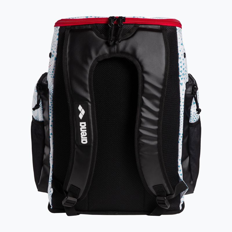 Раница за плуване arena Spiky III 45 l Allover fireflow / white 2