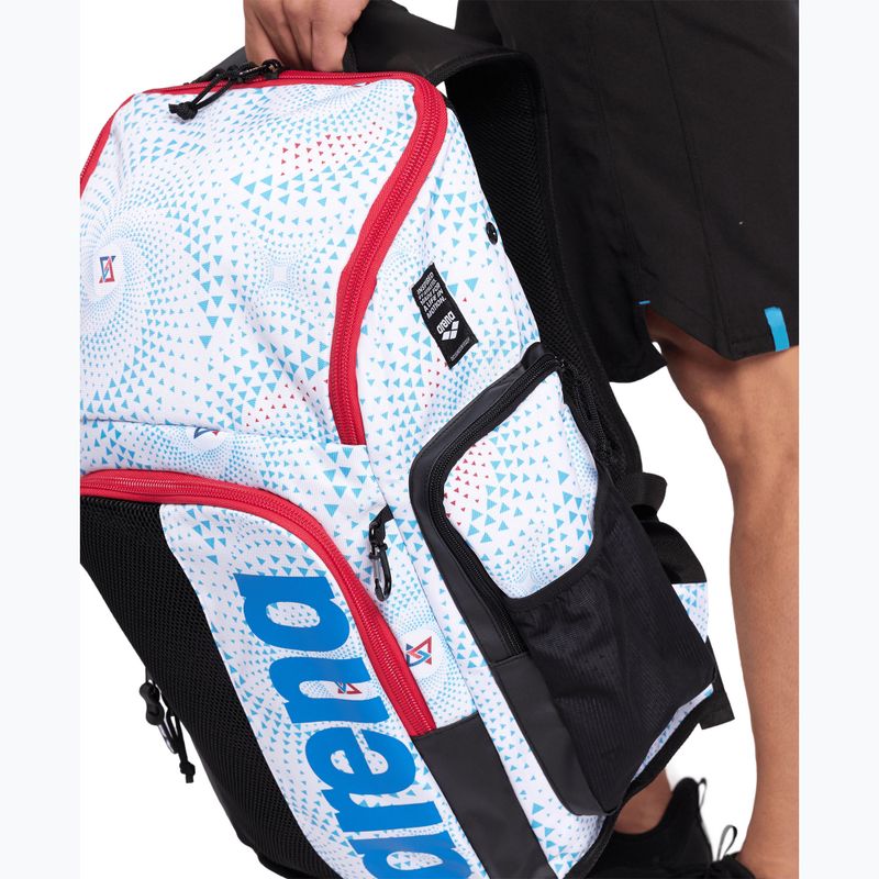 Раница за плуване arena Spiky III 45 l Allover fireflow / white 12