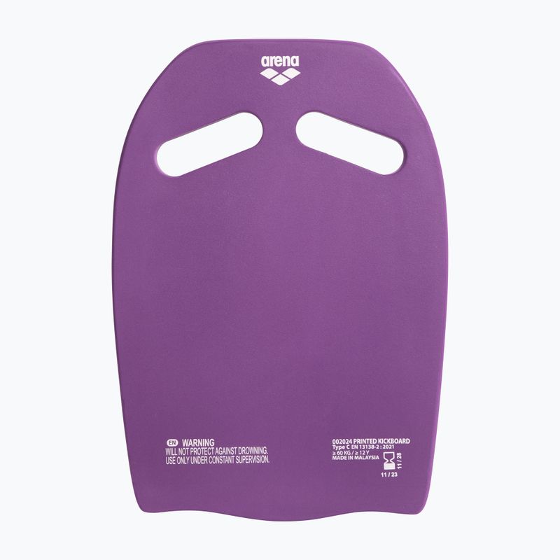 Arena Printed Kickboard плувна дъска слива/арктическа лайм