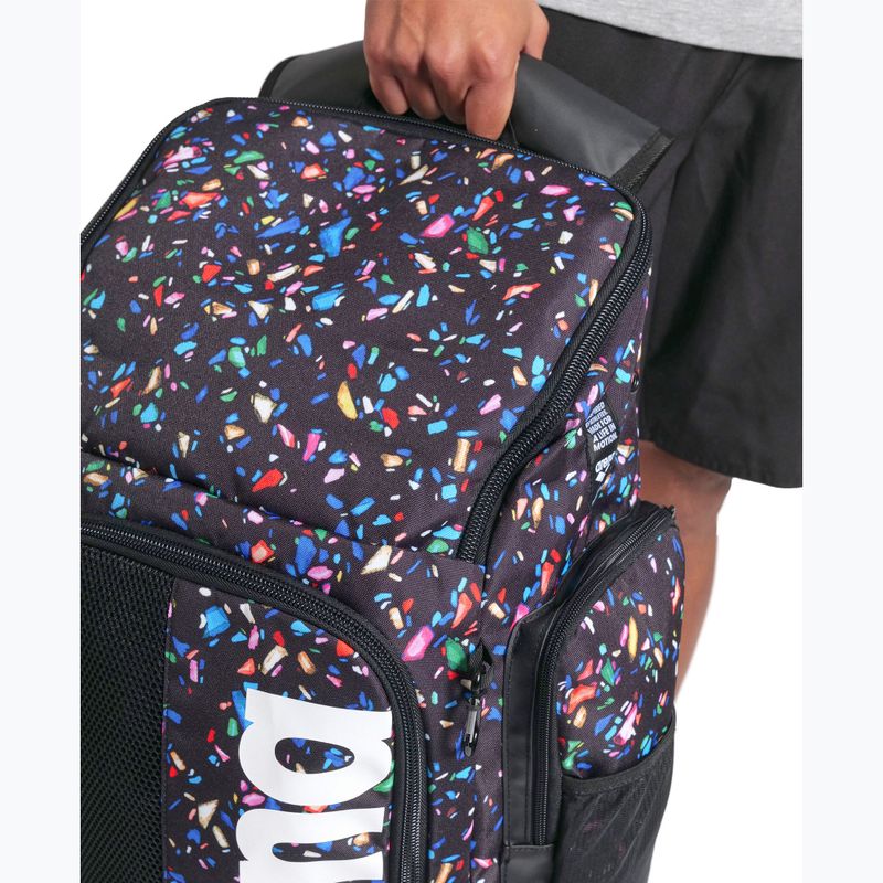 Arena Spiky III 45 l Allover confetti black раница за плуване 5