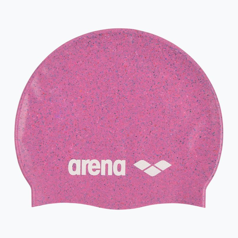 Шапка за плуване arena Silicone Cap pink multi