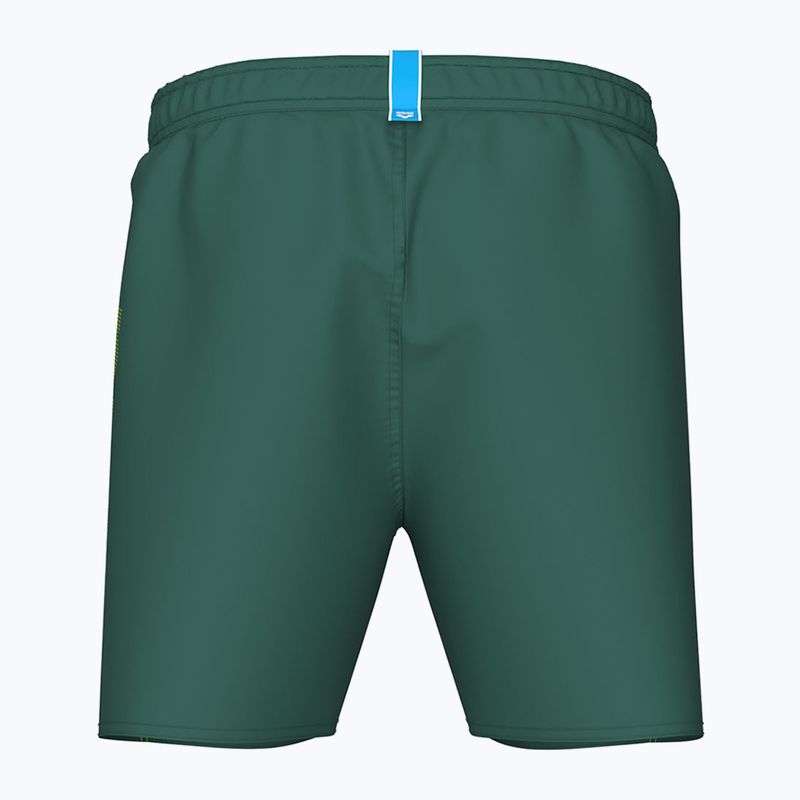 Мъжки бански шорти arena Fundamentals Arena Logo Boxer R artic lime/mangrove 4