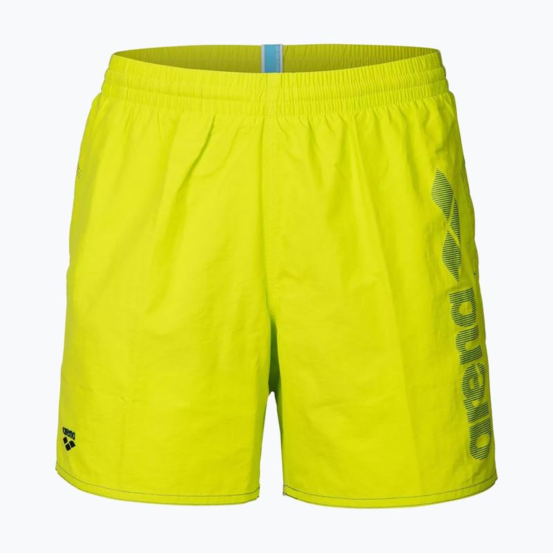 Мъжки бански шорти arena Fundamentals Arena Logo Boxer R artic lime/mangrove