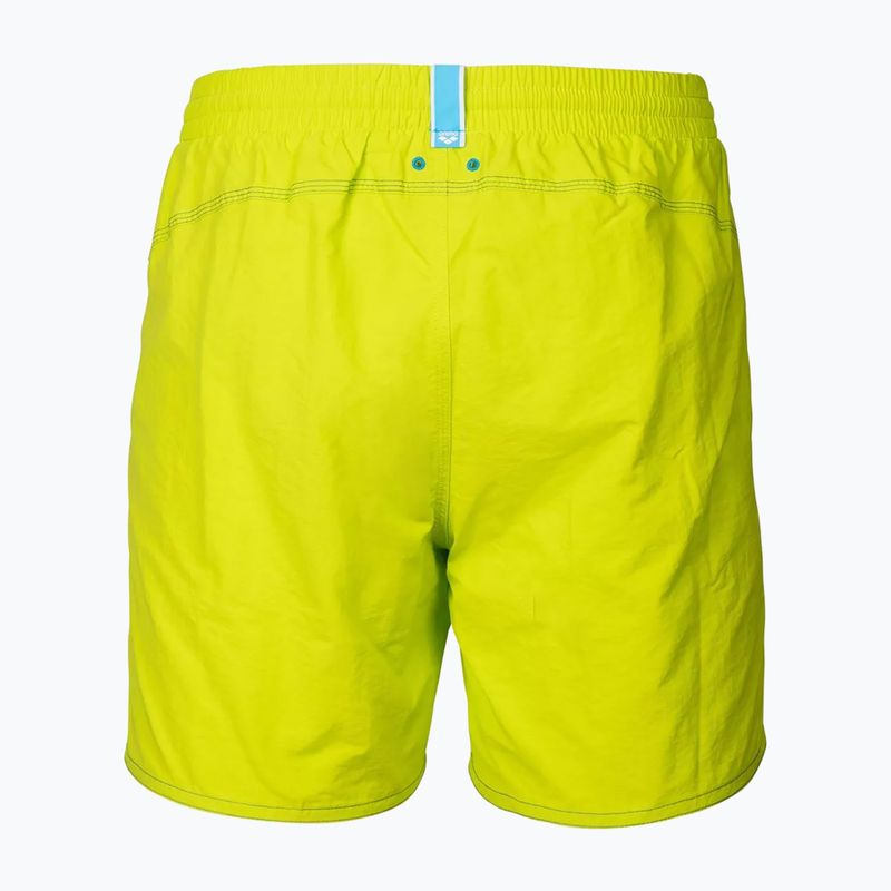 Мъжки бански шорти arena Fundamentals Arena Logo Boxer R artic lime/mangrove 2