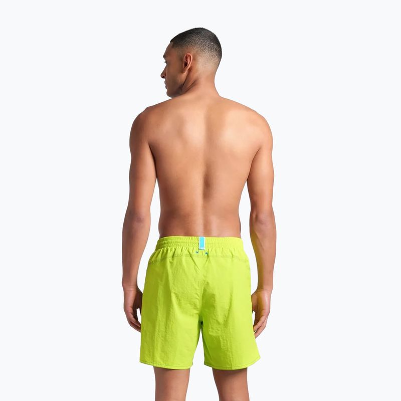 Мъжки бански шорти arena Fundamentals Arena Logo Boxer R artic lime/mangrove 4