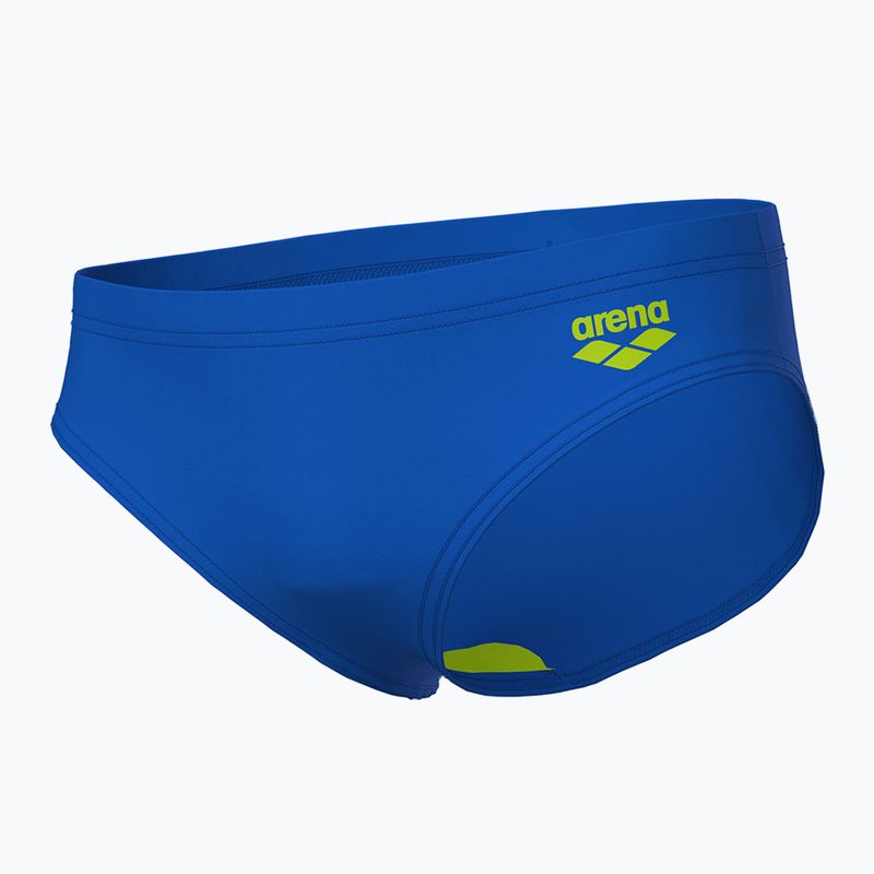 Детски слипове за плуване arena B Dynamo Brief R Jr blue china/artic lime 3