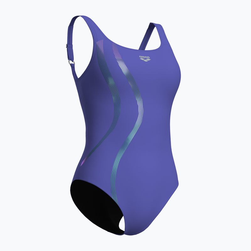 Дамски бански костюм от една част arena Ginevra Wing Back violet 3