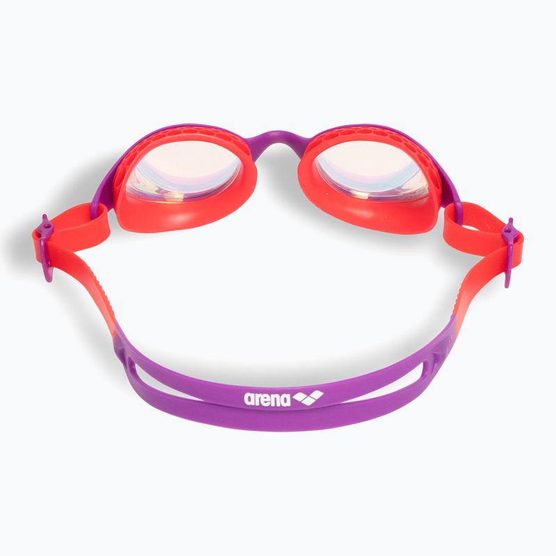 Детски очила за плуване arena Air Jr Mirror yellow copper/plum/bright coral 3