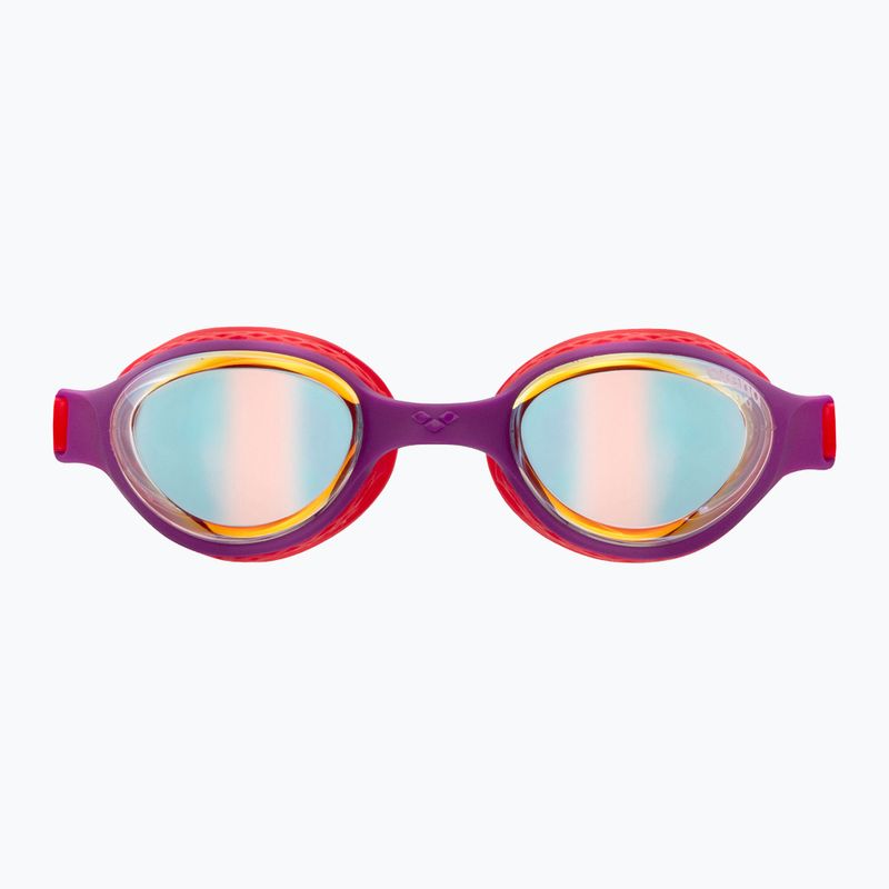 Детски очила за плуване arena Air Jr Mirror yellow copper/plum/bright coral 4