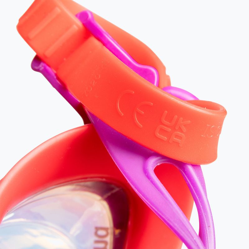 Детски очила за плуване arena Air Jr Mirror yellow copper/plum/bright coral 7
