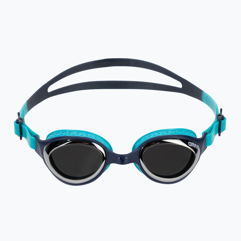 Детски очила за плуване arena Air Jr Mirror silver/navy/water 2