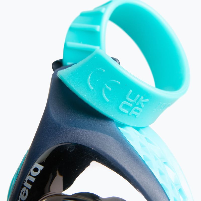 Детски очила за плуване arena Air Jr Mirror silver/navy/water 7