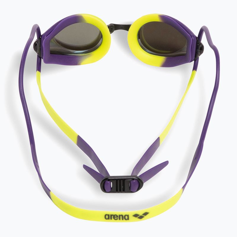 Очила за плуване arena Tracks Mirror violet/plum/artic lime 3