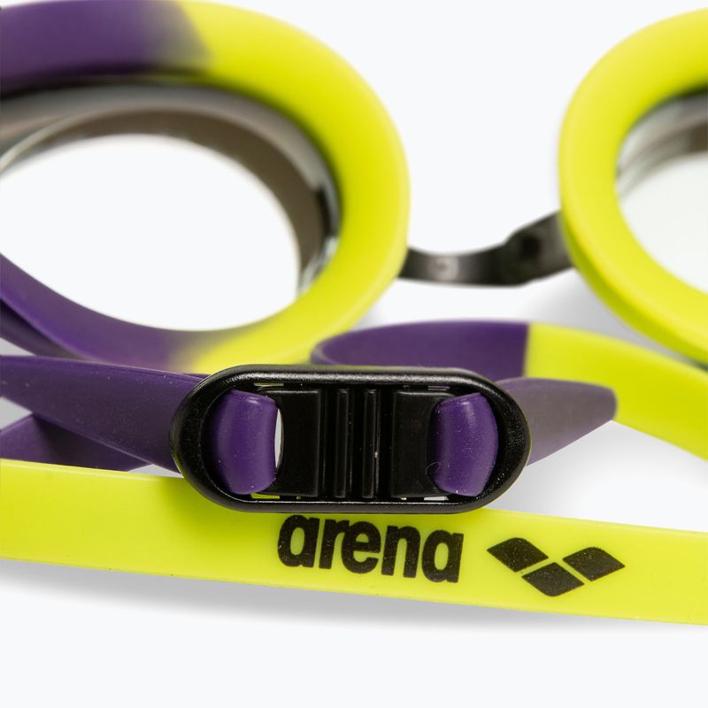 Очила за плуване arena Tracks Mirror violet/plum/artic lime 6