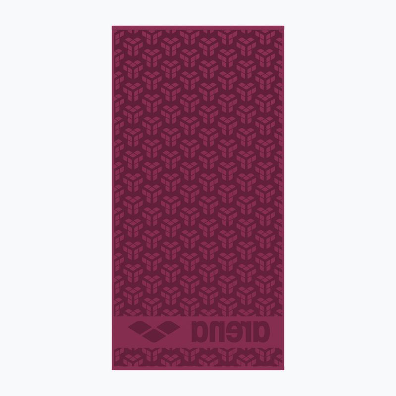 Arena Монограмна кърпа тъмно лилаво 2