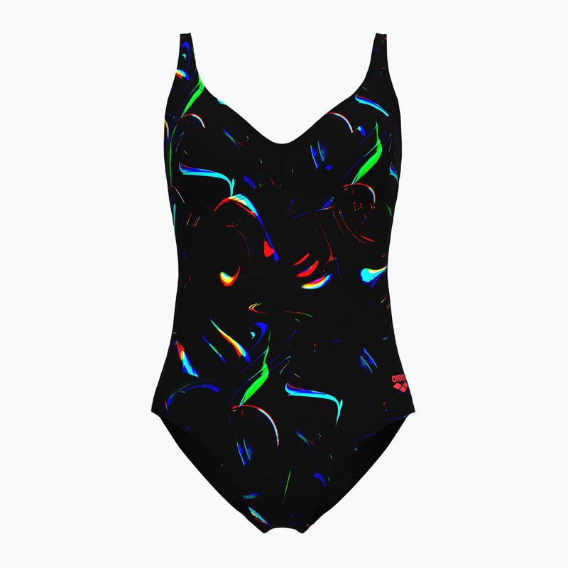Дамски бански костюм от една част arena Abyss U Back multi black/black