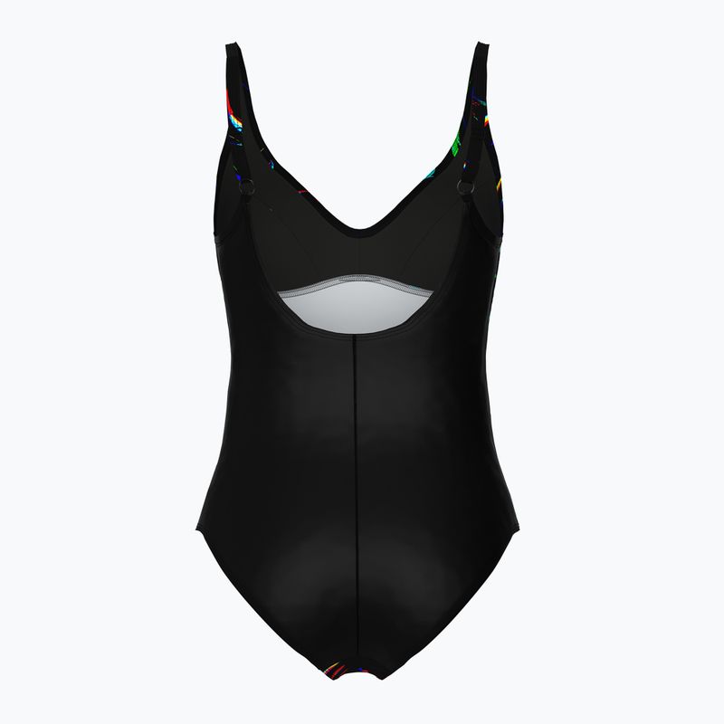 Дамски бански костюм от една част arena Abyss U Back multi black/black 2