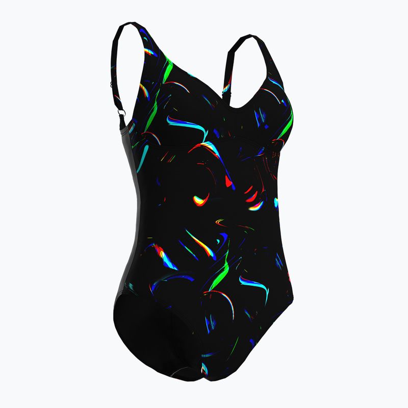 Дамски бански костюм от една част arena Abyss U Back multi black/black 3