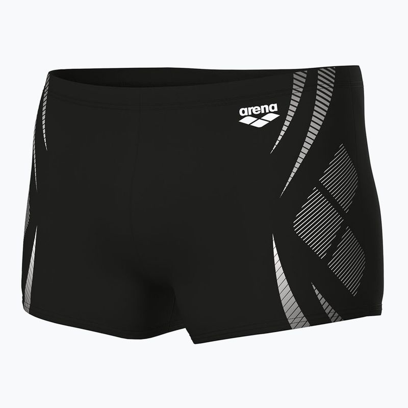 Мъжки къси панталони Arena Poseidonia Swim Short черни/бели боксерки 4