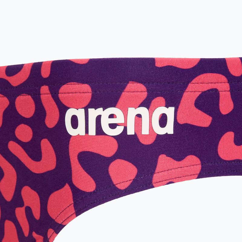 Мъжки слипове за плуване arena Printed Swim Briefs fuchsia multi 3