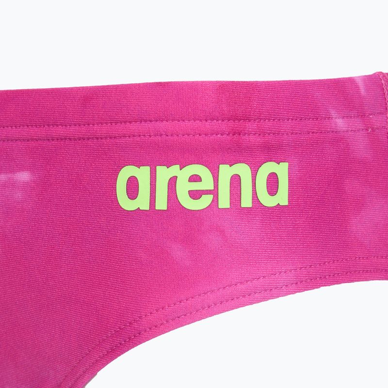 Мъжки слипове за плуване arena Tie-Dye Allover shocking pink multi 3