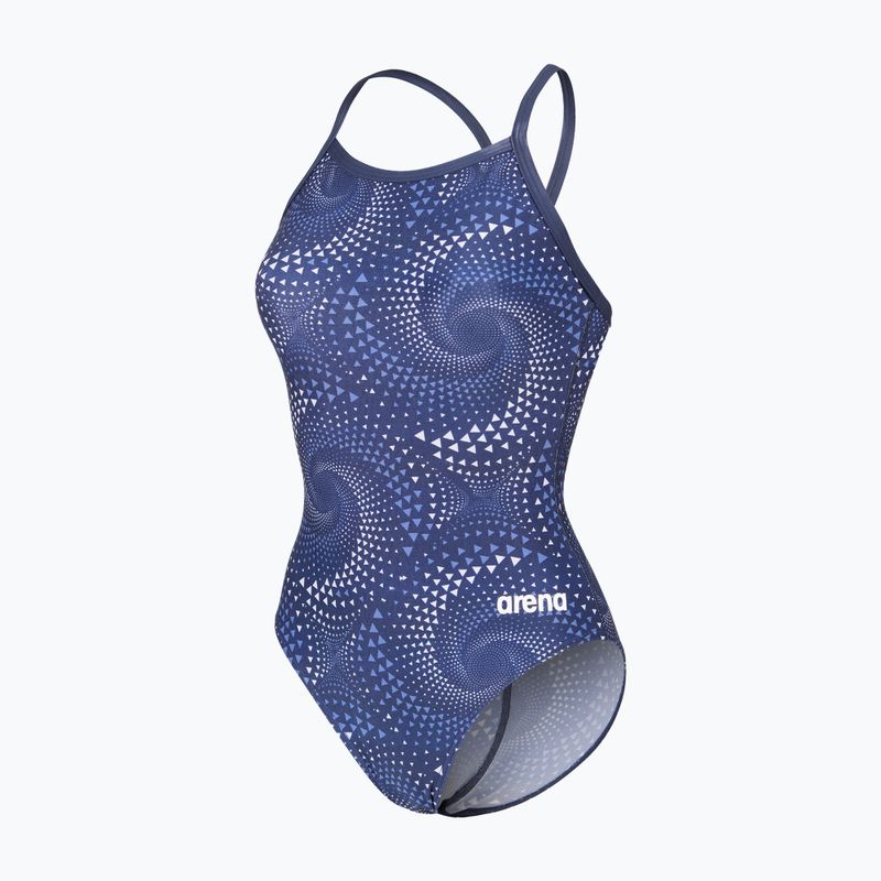Дамски цял костюм за плуване arena Fireflow Lightdrop Back navy/team navy 3