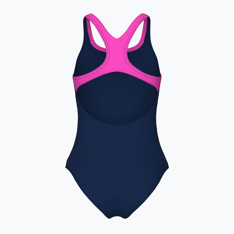 Дамски цял бански костюм Logo Swim Pro navy/shocking pink 2
