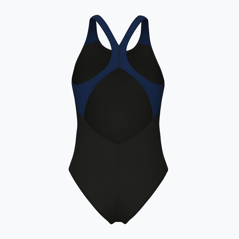 Дамски цял бански костюм Arena Graphic V Back black/navy 2