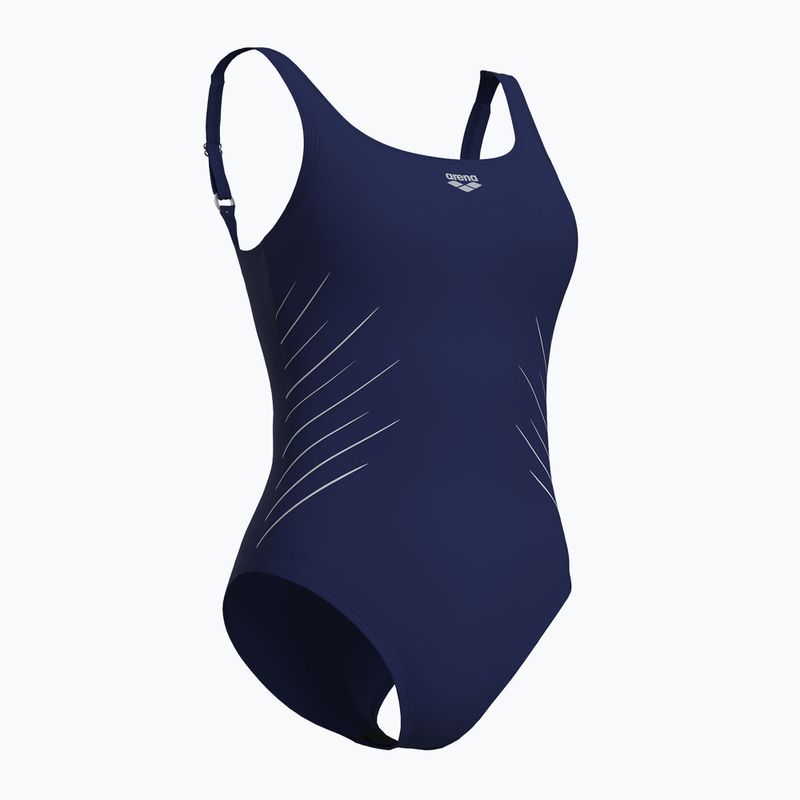 Дамски цял бански костюм Isa Squared Back navy/ice 3