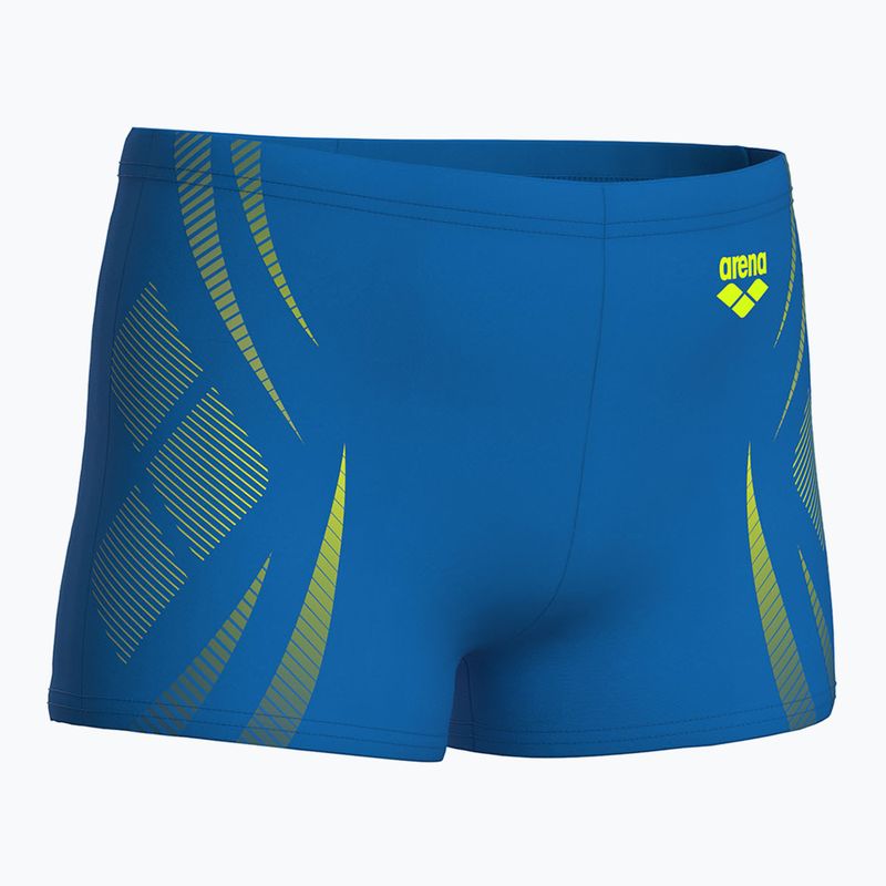 Детски боксерки за плуване arena Poseidonia Swim Short blue river/artic lime 4