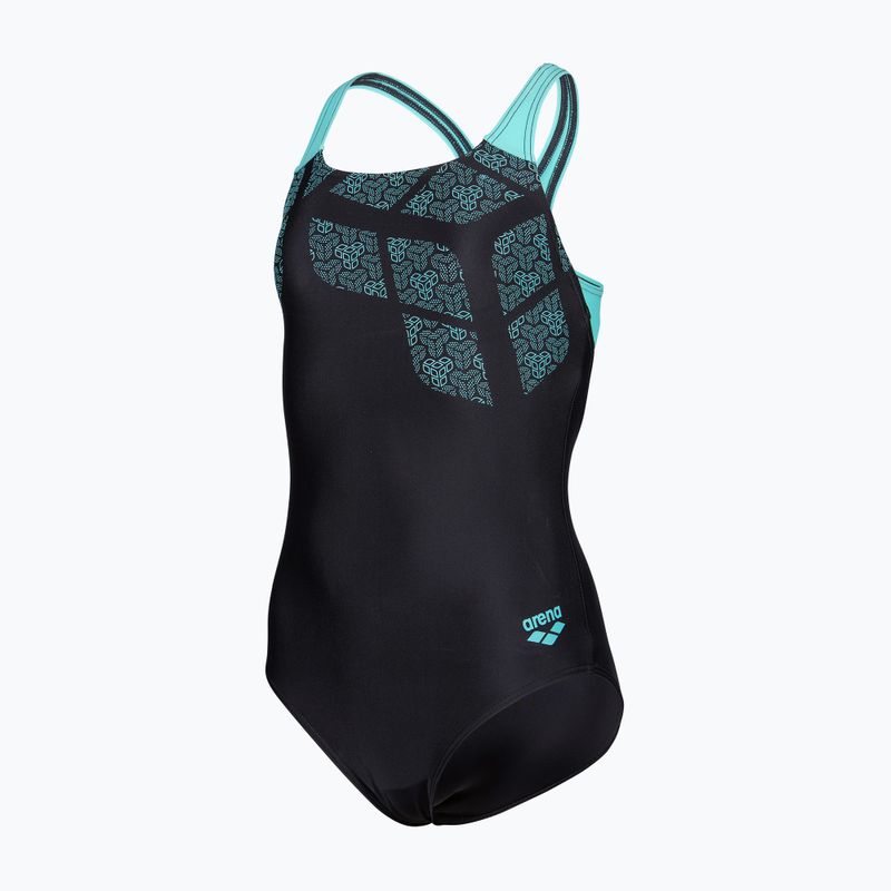 Детски цял бански костюм arena Kikko Swim Pro Back black/water 3