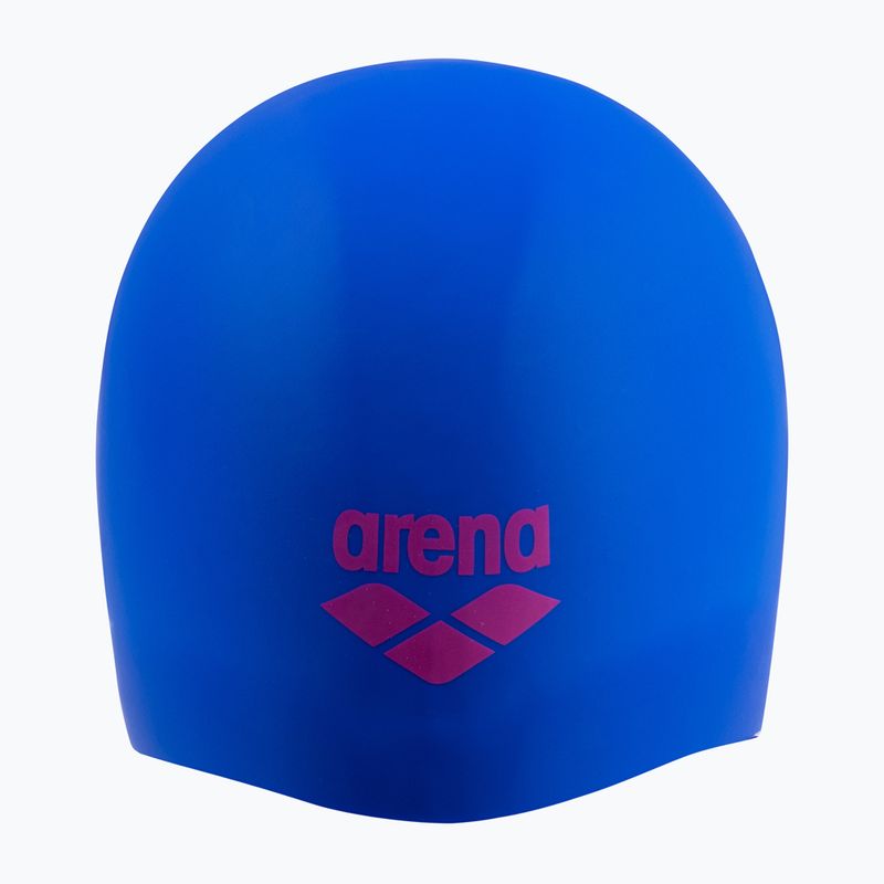 Плувна шапка arena Long Hair neon blue/shocking pink 3