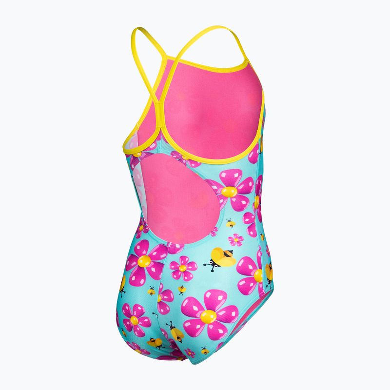 Детски цял бански костюм arena Spring Lightdrop Back water multi/yellow star 4