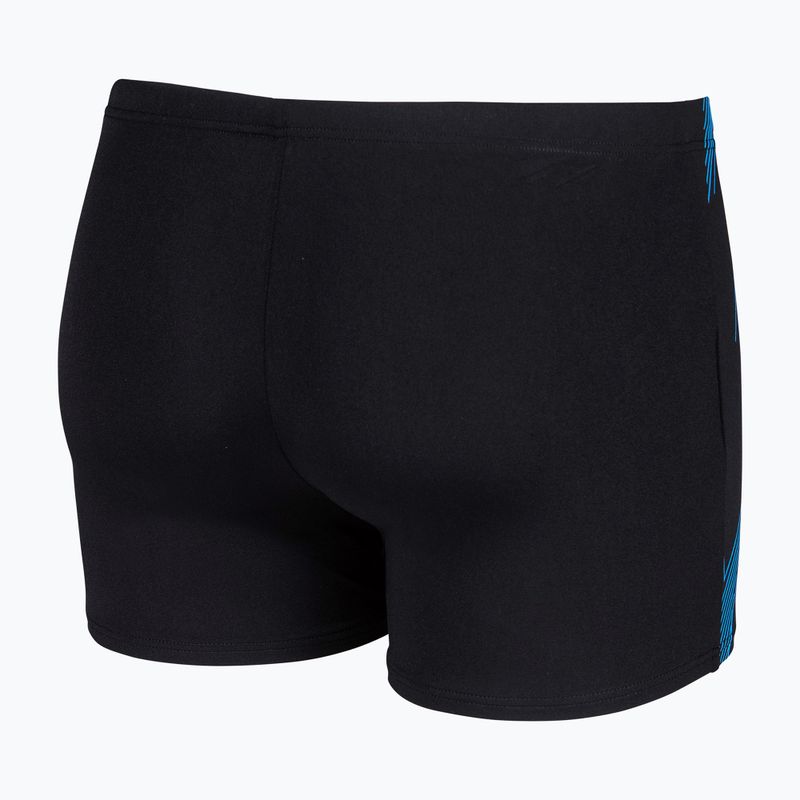 Мъжки боксерки за плуване arena Graphic Swim Short black/turquoise 4