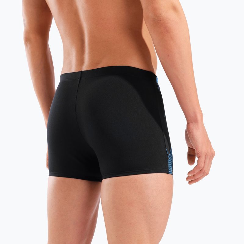 Мъжки боксерки за плуване arena Graphic Swim Short black/turquoise 9