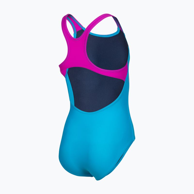 Детски цял бански костюм arena Kikko Swim Pro Back turquoise/very fuchsia 4