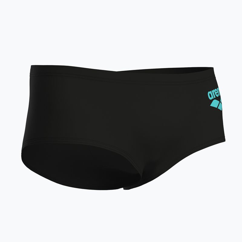 Мъжки боксерки за плуване arena One Low Waist Short Big Logo black/black 4