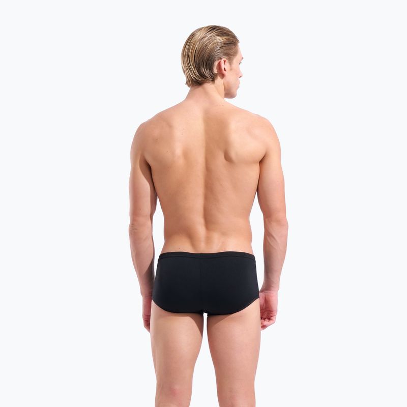 Мъжки боксерки за плуване arena One Low Waist Short Big Logo black/black 7