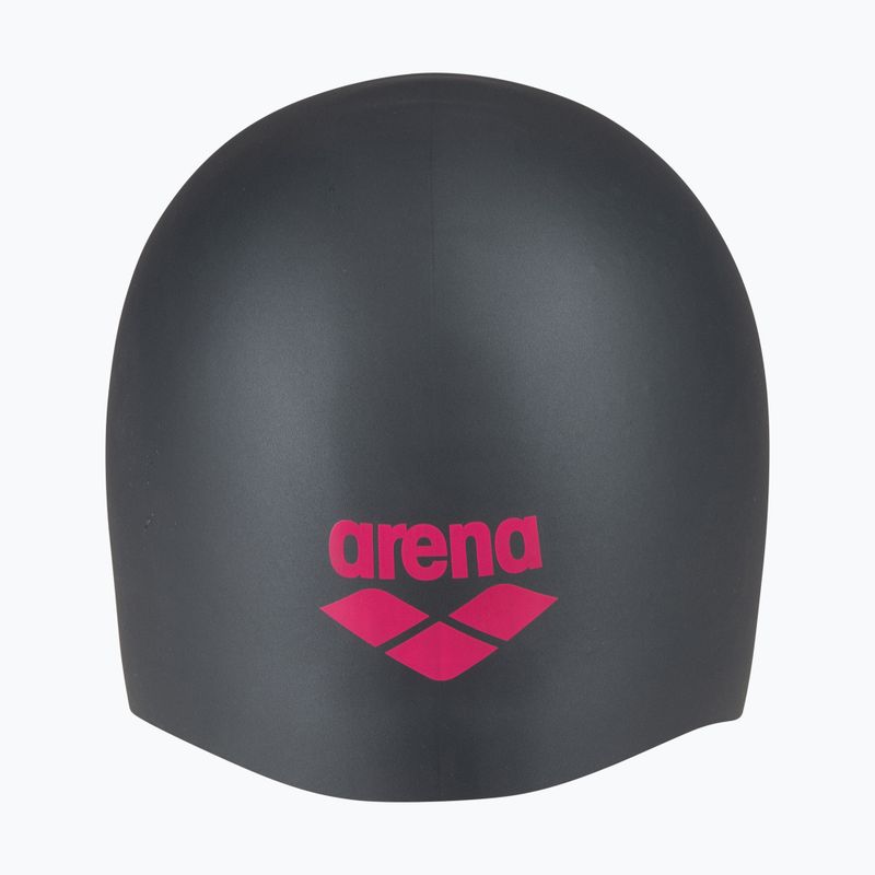 Плувна шапка  arena Long Hair asphalt/pink 3