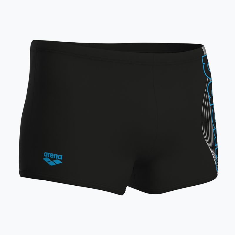 Мъжки боксерки за плуване arena Basic Swim Short black/turquoise 4