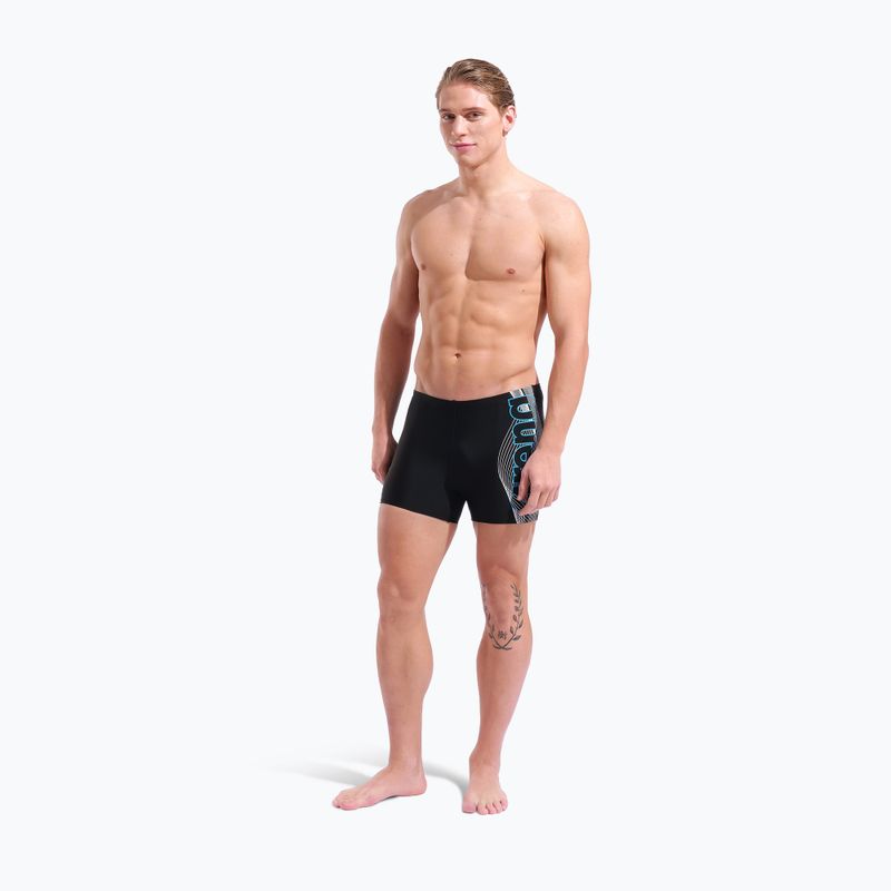 Мъжки боксерки за плуване arena Basic Swim Short black/turquoise 6