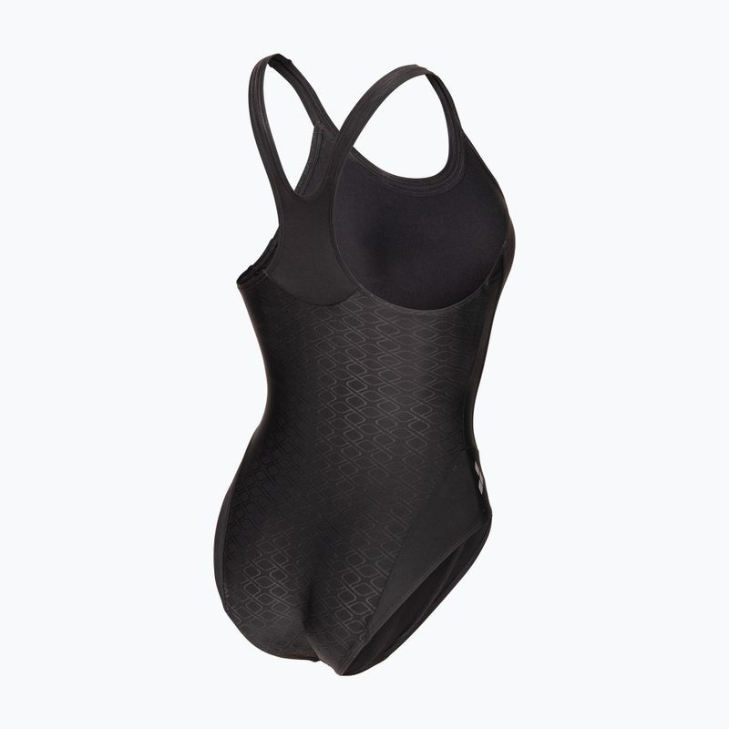 Дамски цял костюм за плуване arena Monoglow One Piece black multi/black 4