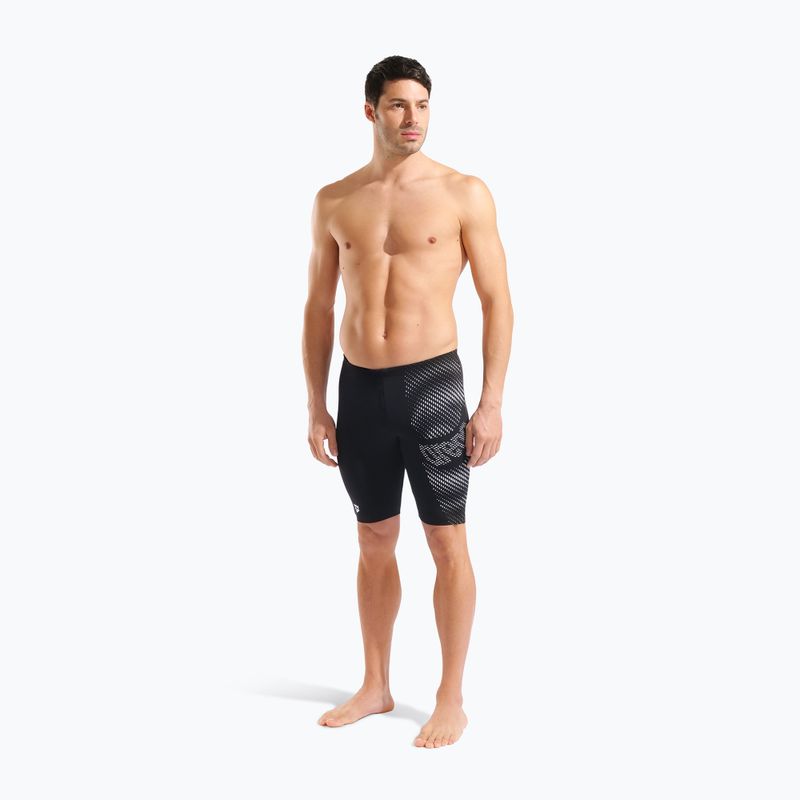 Мъжки шорти за плуване тип клин arena Distortion Swim Jammer black/white 2