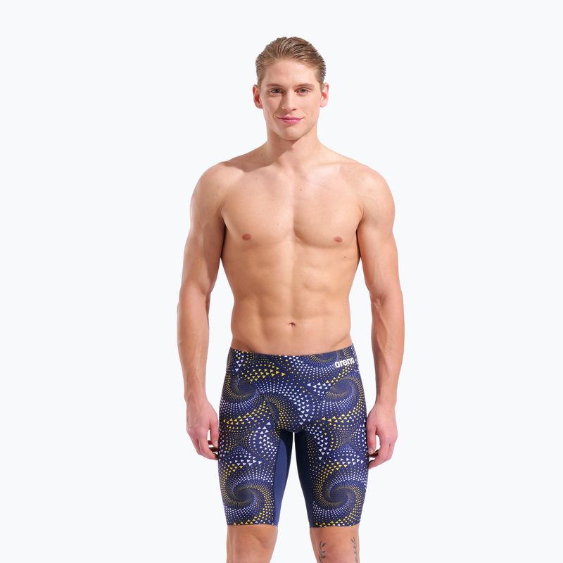 Мъжки шорти за плуване тип клин arena Fireflow Swim Jammer navy/tteam navy yellow 5