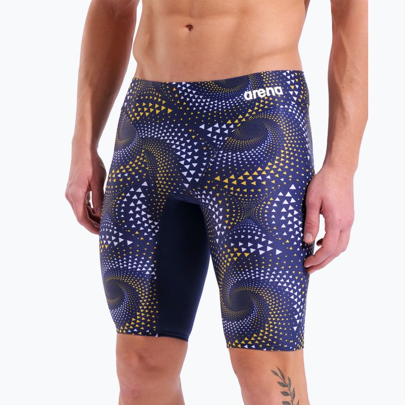 Мъжки шорти за плуване тип клин arena Fireflow Swim Jammer navy/tteam navy yellow 8