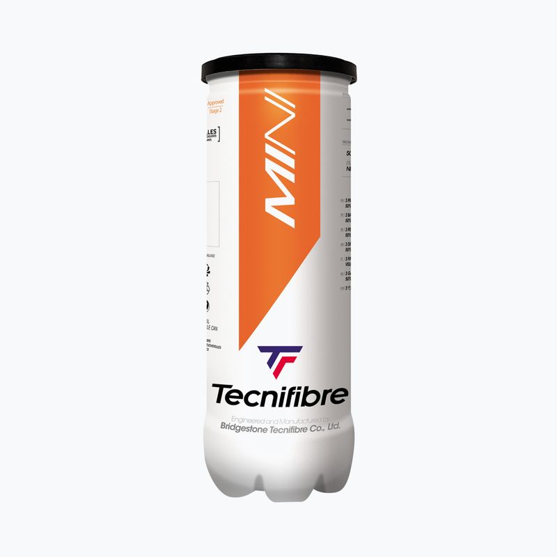 Tecnifibre Мини детски топки за тенис 3 бр. оранжево и жълто 63BALMT000