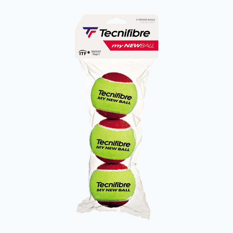 Детски топки за тенис Tecnifibre My New Ball 3 бр. red