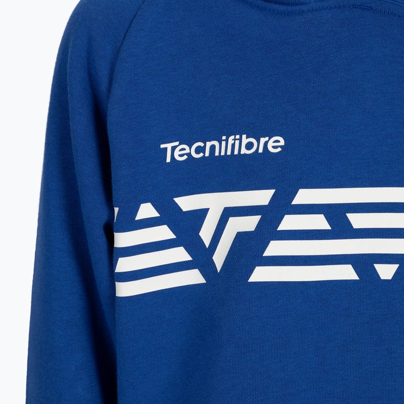 Детски тенис суитшърт Tecnifibre Fleece Hoodie син 21FLHO 3